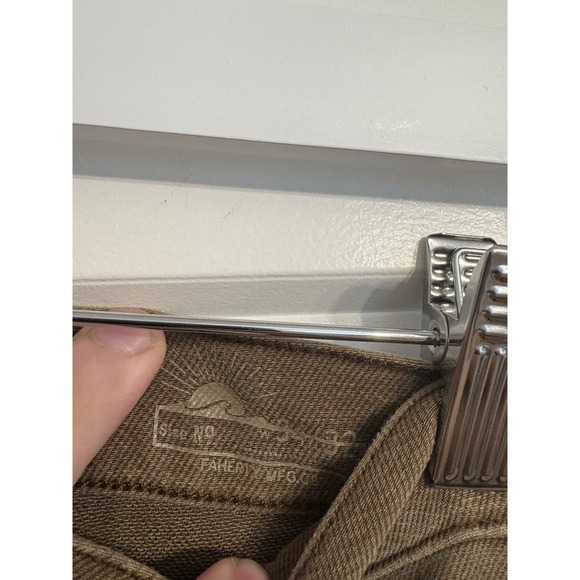 Faherty Men's 36x32 (34x32 Tag) Brown Stretch Terry 5-Pocket Chino Pants - Picture 7 of 9